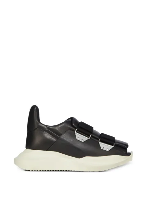 Rick Owens Temple Geth touch-strap leather sneakers Black RR01F2816LCN