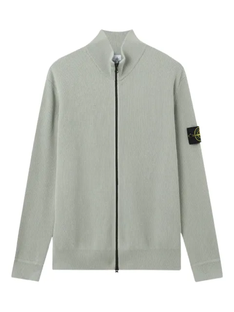 Stone Island 5100126 ribbed soft organic cotton sweatshirt Green L1S155100126S00D8