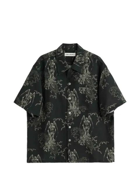 OUR LEGACY Every paisley shirt Black M2262EDP