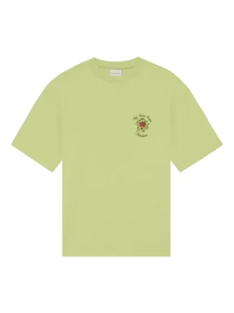 Drôle De Monsieur floral graphic T-shirt Green JTS210CO002LIGHTOLIVE