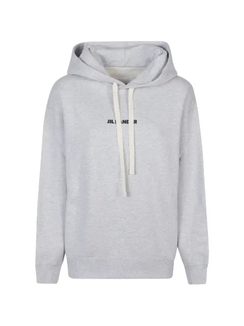 Jil Sander hooded cotton sweatshirt Grey J02GU0114J20133031