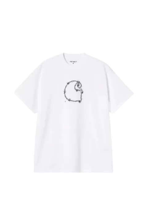 Carhartt WIP print-detail T-shirt White I036237