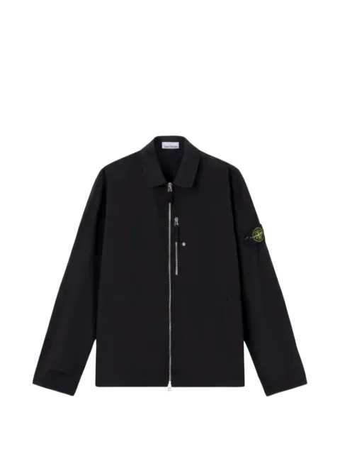 Stone Island regular-fit overshirt with zip pocket Black L1S151200038S0019