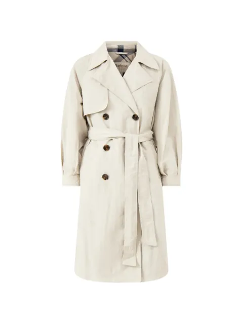 Barbour Layla double-breasted belted trench coat Neutrals LSP0316
