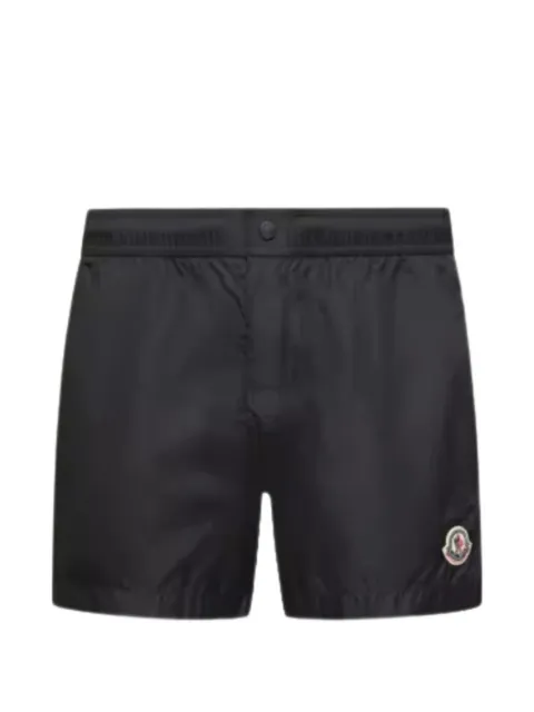 Moncler logo-patch swim shorts Black L10912C00005599JK