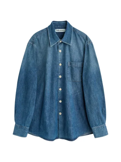 OUR LEGACY Above pocket button shirt Blue M2262AW