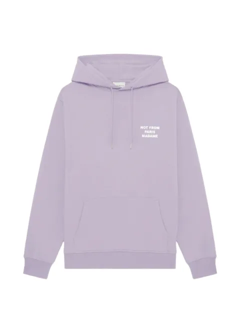 Drôle De Monsieur slogan hoodie Purple KHO162CO127