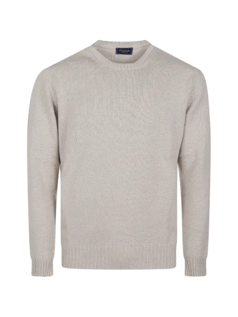 Drumohr crew-neck knited sweater Neutrals D8C103SSL130