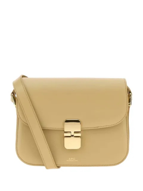 A.P.C. Grace leather shoulder bag Neutrals PXBMWF61413BAR