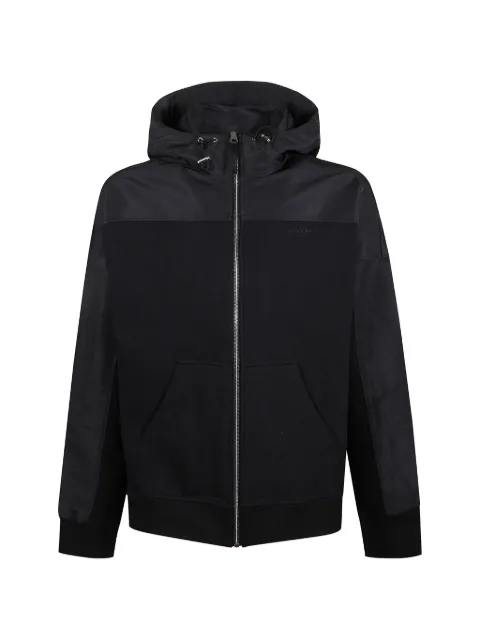 Givenchy panelled zip-up hoodie Black BMJ0PB3YRW