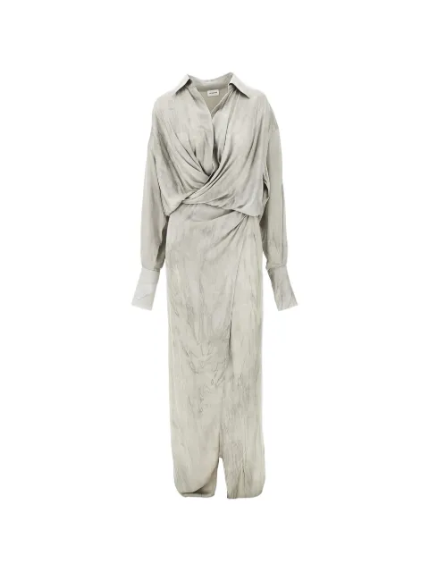 THE ANDAMANE twisted shirt dress Neutrals T190103ATNV135911