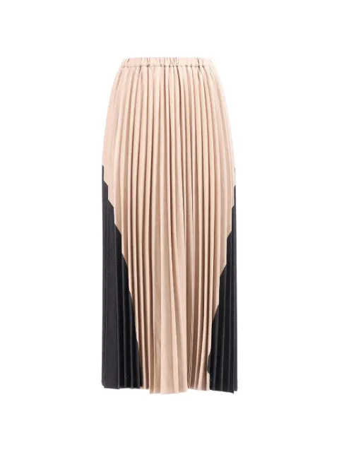 Lorena Antoniazzi pleated midi skirt Black A2560GO23A
