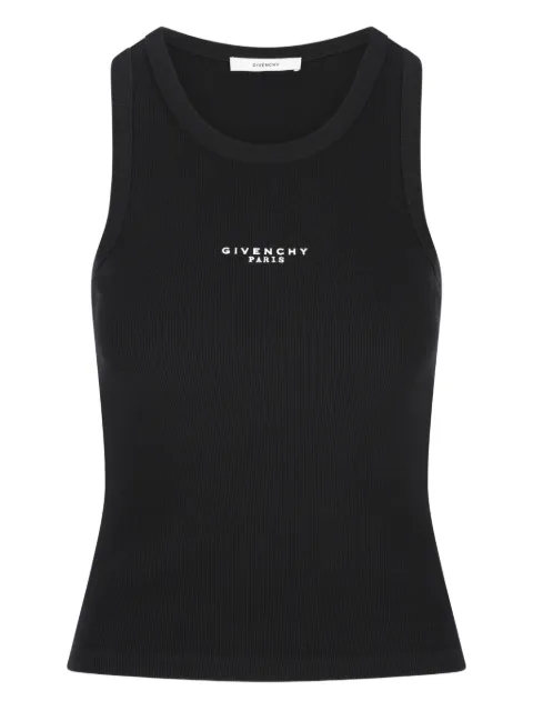 Givenchy logo tank top Black BW70FPP7BR