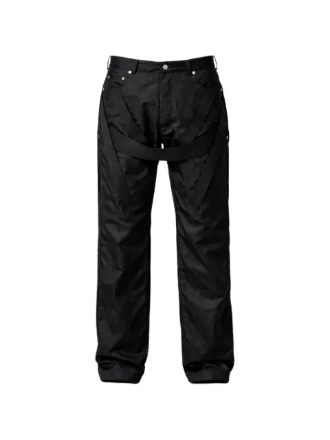 Rick Owens Megastrapped Geth straps trousers Black RR01F2322NCVER4