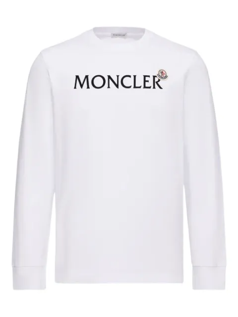 Moncler logo-print sweatshirt White L10918D0000989AYY