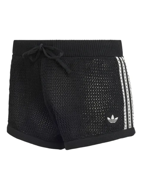 adidas stripes drawstring shorts Black KC6478BLACK
