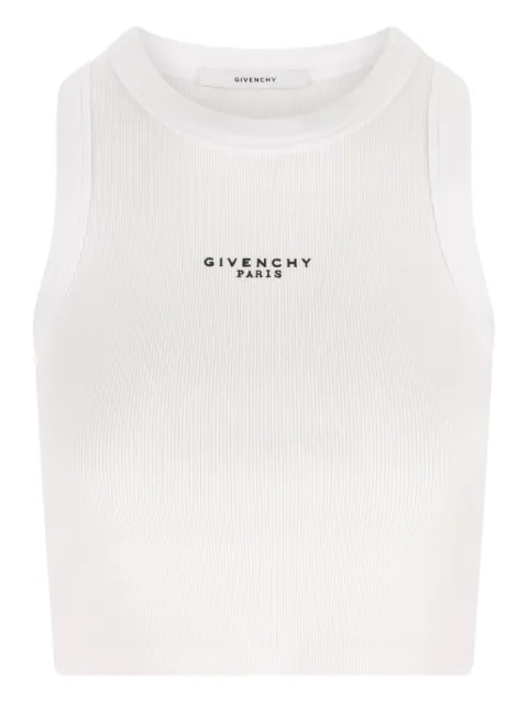Givenchy logo tank top White BW70FNP7BR