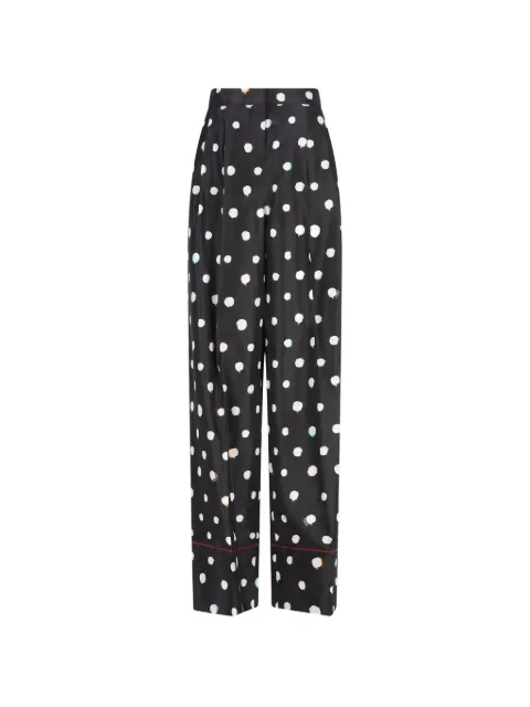 FENDI polka-dot trousers Black FR6678AVJQ