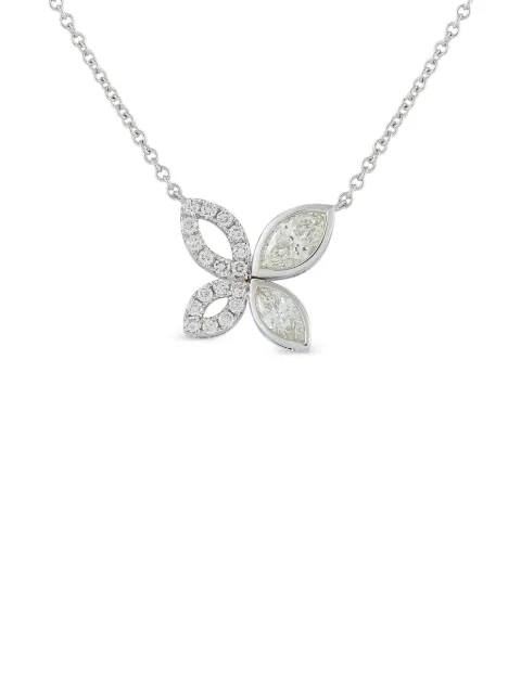LB Exclusive diamond butterfly necklace Silver ANK20491
