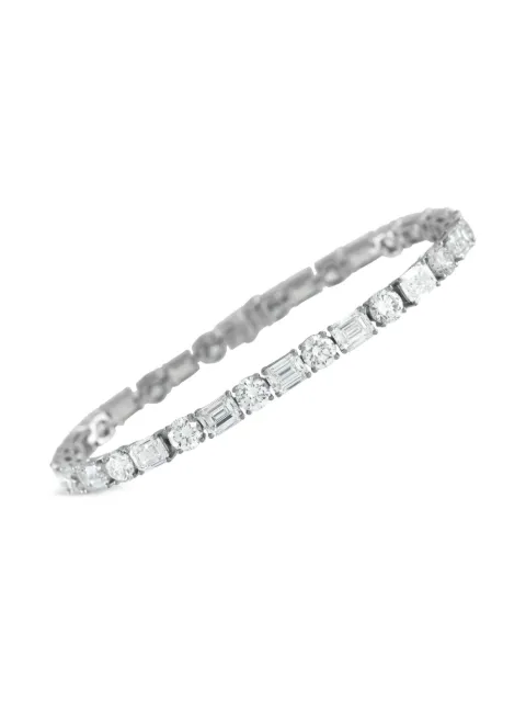 LB Exclusive round emerald diamond bracelet Silver ALB18251