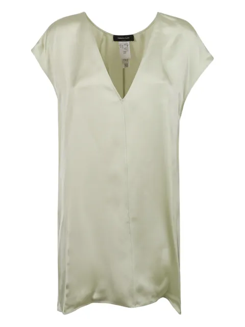 Fabiana Filippi V-neck sshort-sleeve blouse Neutrals TPD264F225D6236151
