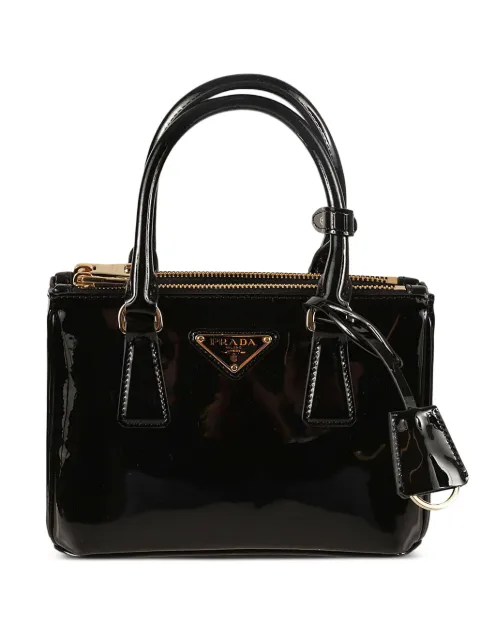 Prada Galleria top-handles leather mini bag Black 1BA906069F03KJ