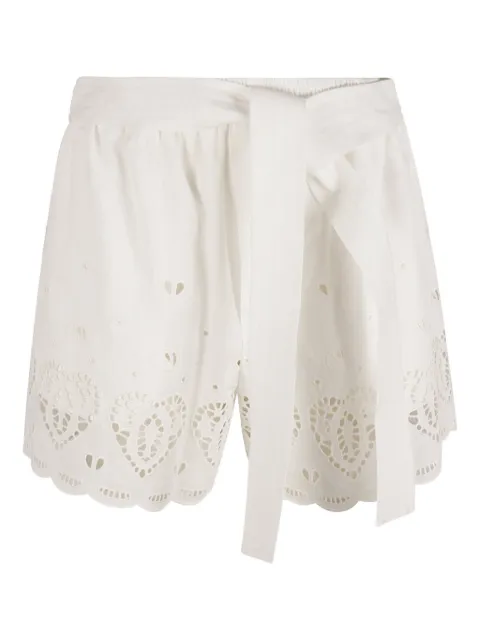 Stella McCartney heart-patterned shorts White 6401113BE3949001