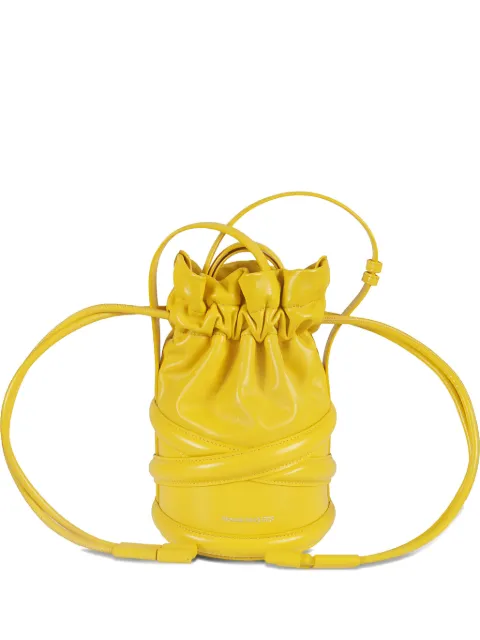 Alexander McQueen Soft Curve bucket bag Yellow 6968111AXAA7410