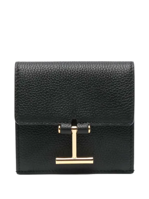 TOM FORD logo-detail snap-button wallet Black S0507LCL095GNAA