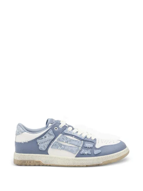 AMIRI Skel bandana skeleton low top sneakers Blue AMFOSR1140856