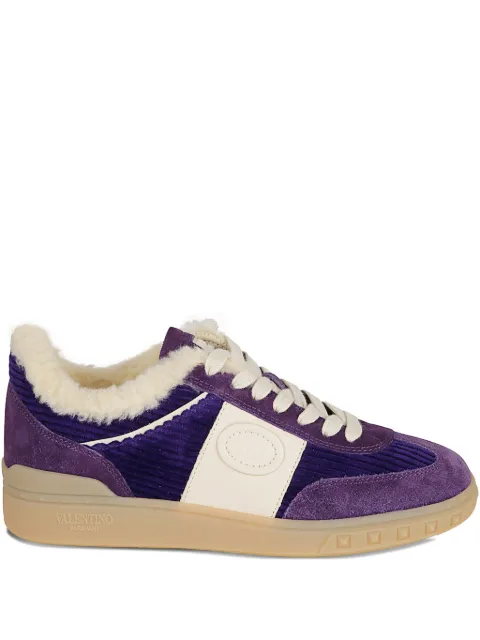 Valentino Garavani Upvillage lace-up V-logo sneakers Purple WS0IL9AJI