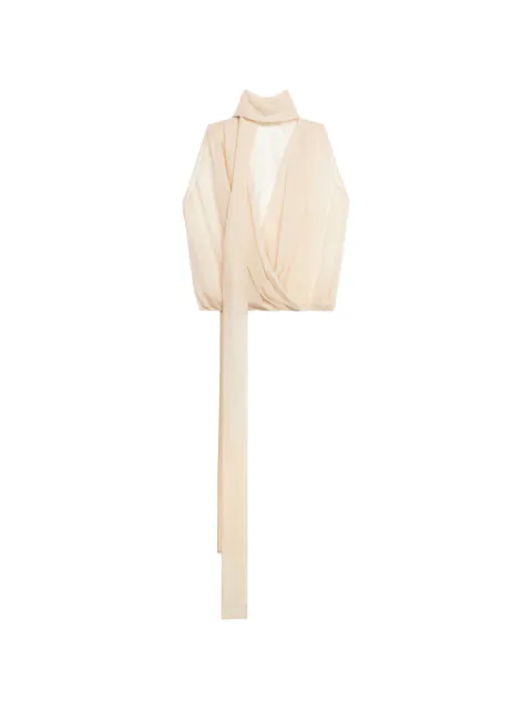Blumarine fusciacca draped top Neutrals 22C453A