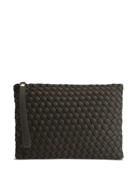 MARREA woven-design clutch bag Brown MRR16973
