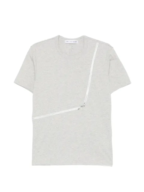 Comme Des Garçons Shirt zip-detail cotton T-shirt Grey FQT012