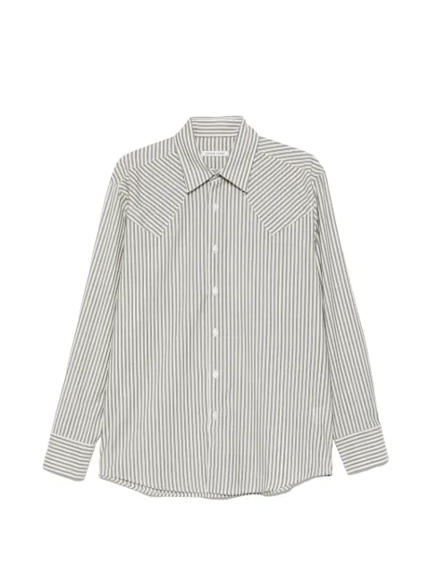 Carter Young striped western shirt Grey CYSS26022