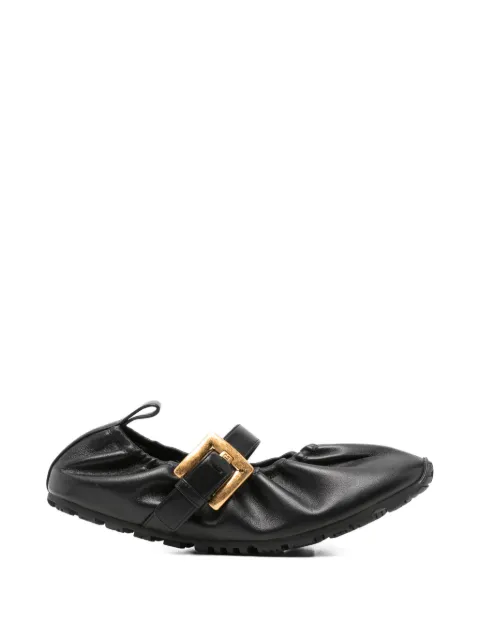 Balmain buckle strap ballerina Black GN0UF761LPAN