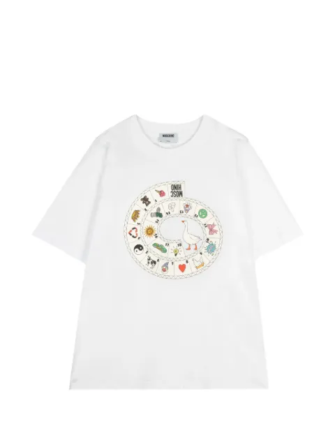 Moschino printed jersey T-shirt White 261ZZ07060241