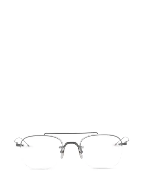 Thom Browne Eyewear browline frame glasses Silver UEO960A
