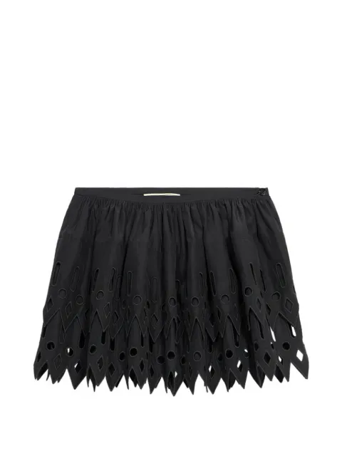 Blumarine laser-cut mini skirt Black 22G293A