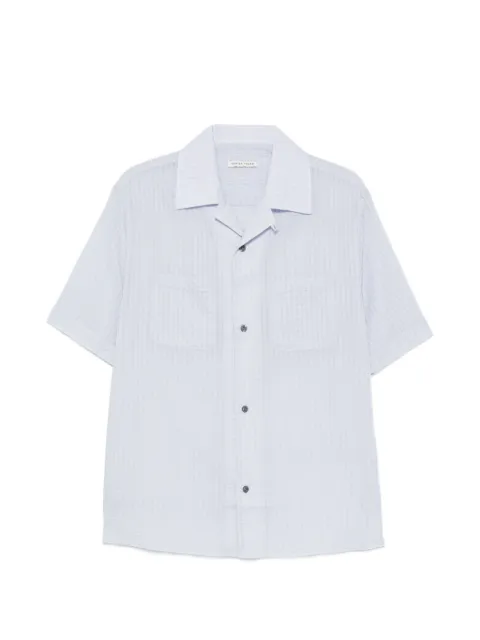 Carter Young pocket seersucker shirt Blue CYSS26025