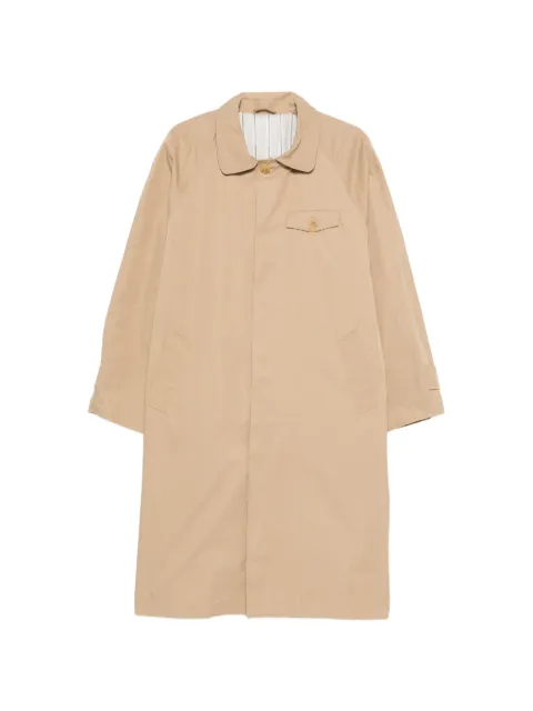 Carter Young buttoned pocket overcoat Neutrals CYSS26012