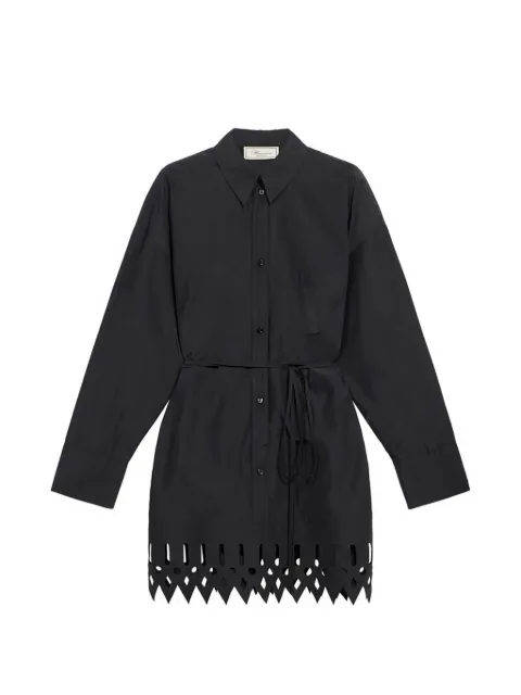 Blumarine cutout shirt dress Black 22A811A