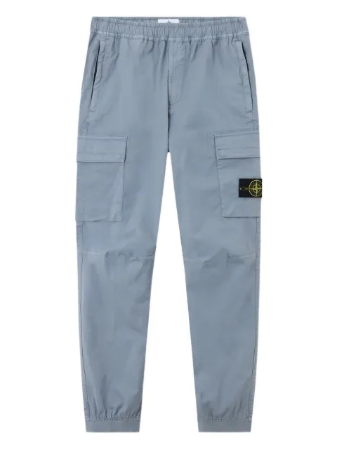 Stone Island 3100031 stretch organic cotton twill pants Blue L1S153100031S0A10