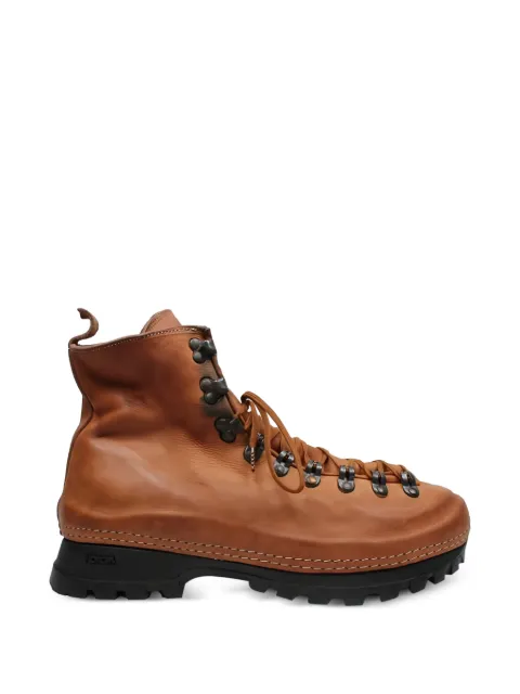 Guidi lace-up leather hiking boots Brown VS19MCV174T