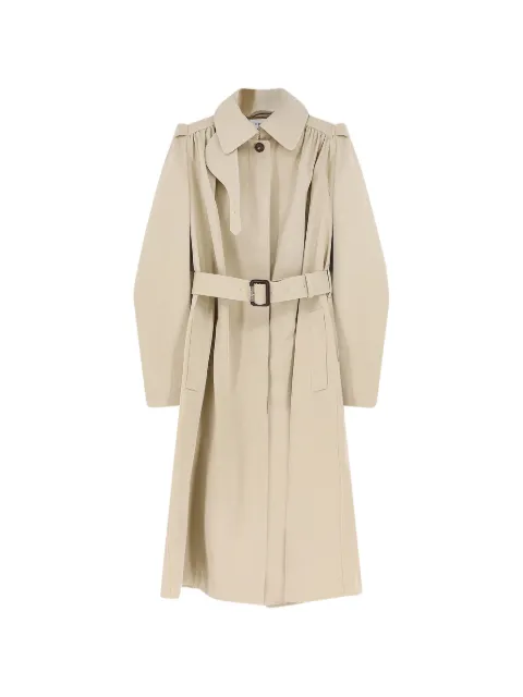 Alexander McQueen belted coat Neutrals 846930QFAAS