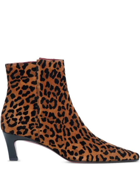 Roberto Festa Milia leopard-print boots Brown MILIASUEDELEOFLOC