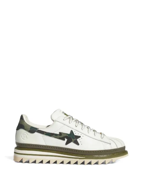 adidas Clot x Bape® camouflage star low-tops sneakers White KJ1473