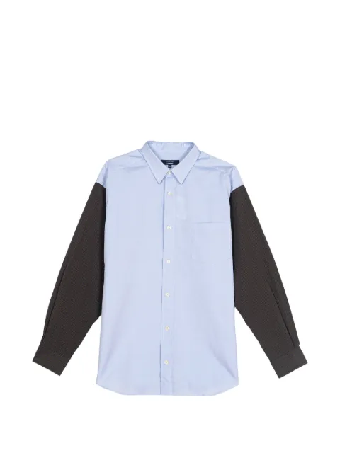 Comme des Garçons Homme contrast-sleeve panelled shirt Blue HQB027