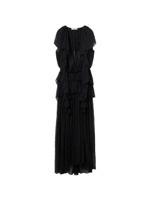 Blumarine ruffled lace dress Black 22A772A