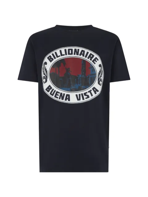 Billionaire graphic crew-neck T-shirt Blue IAFCMTK9086BTE004N